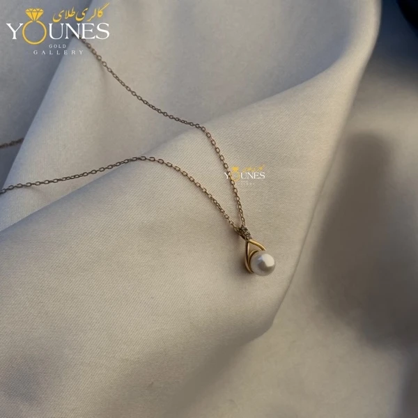 گردنبند طلا مروارید اشکی